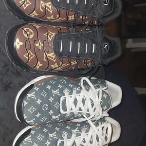 Louis Vuitton Brown and Gray Athletic Shoes